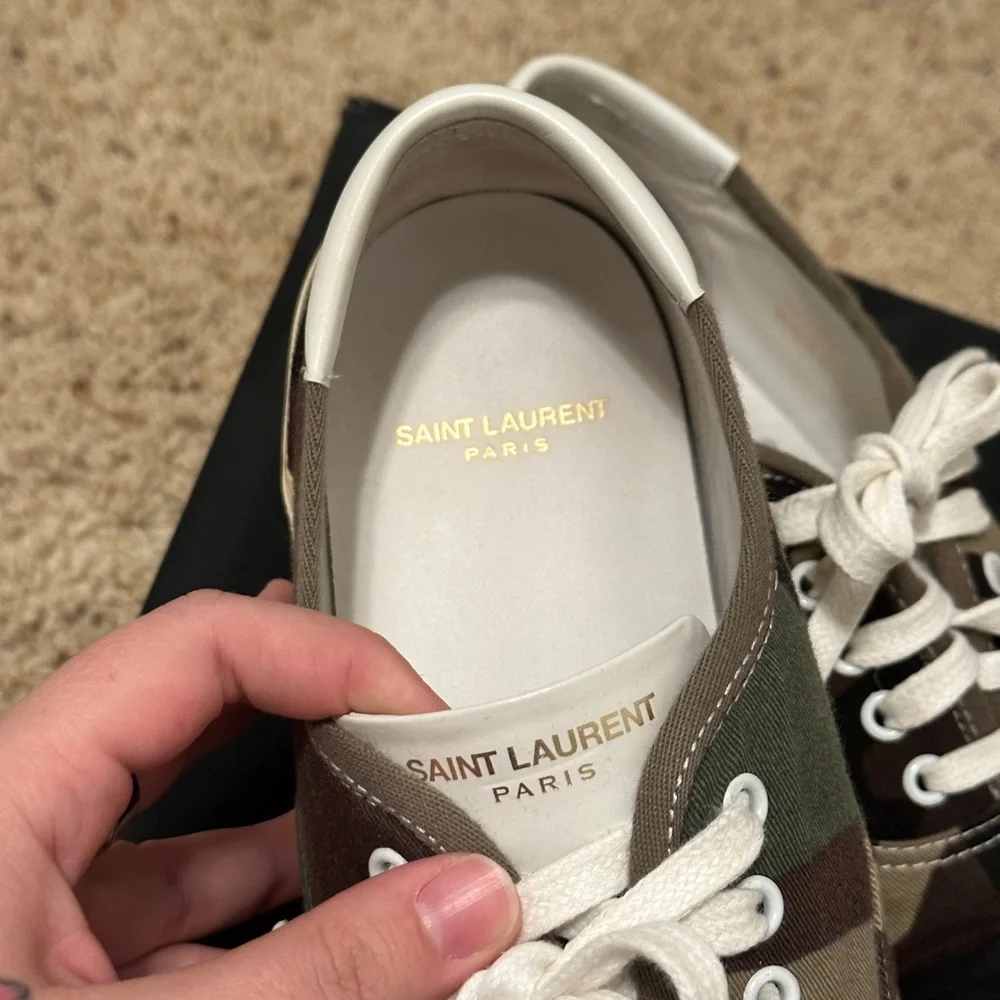 Saint Laurent Camo Low Top Sneakers - Picture 5 of 6